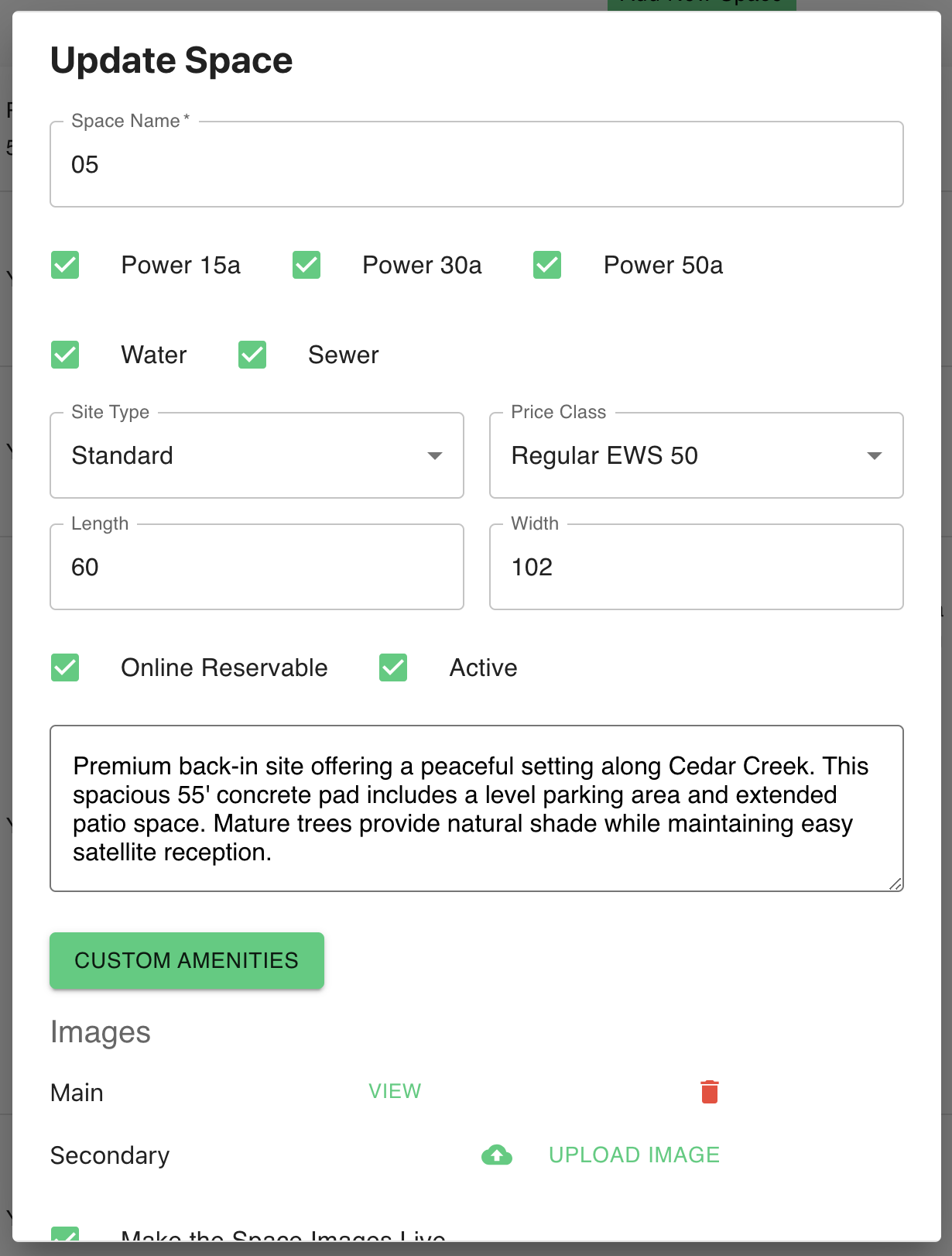 Sophisticated Booking Engine